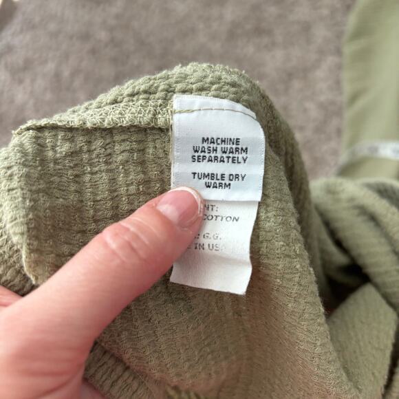 Cut Loose Women’s Ruched Cotton Crepe Pucker Pull On Cropped Pants Green S - Picture 7 of 12